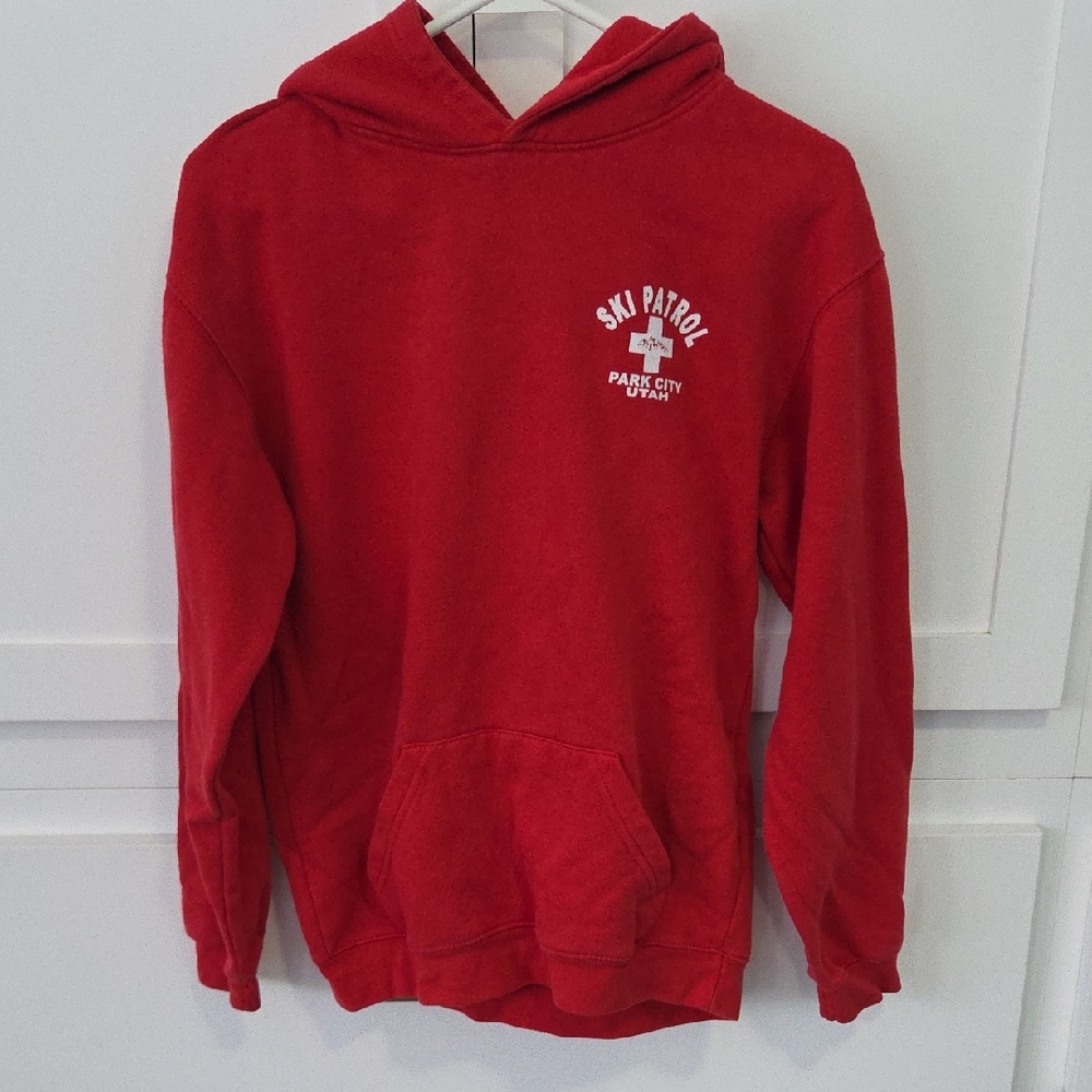 Red Ski Patrol Kids Hoodie